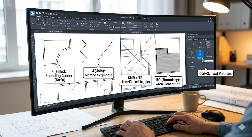 พาส่อง 5 คำสั่งลัด GstarCAD ที่ CAD Designer ควรรู้