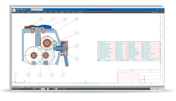 Intelligent mechanical design tools in GstarCAD Mechanical